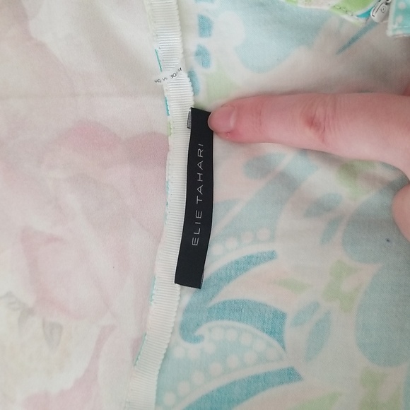 Blue and green spring skirt by Elie Tahari (size 10) - Picture 4 of 8